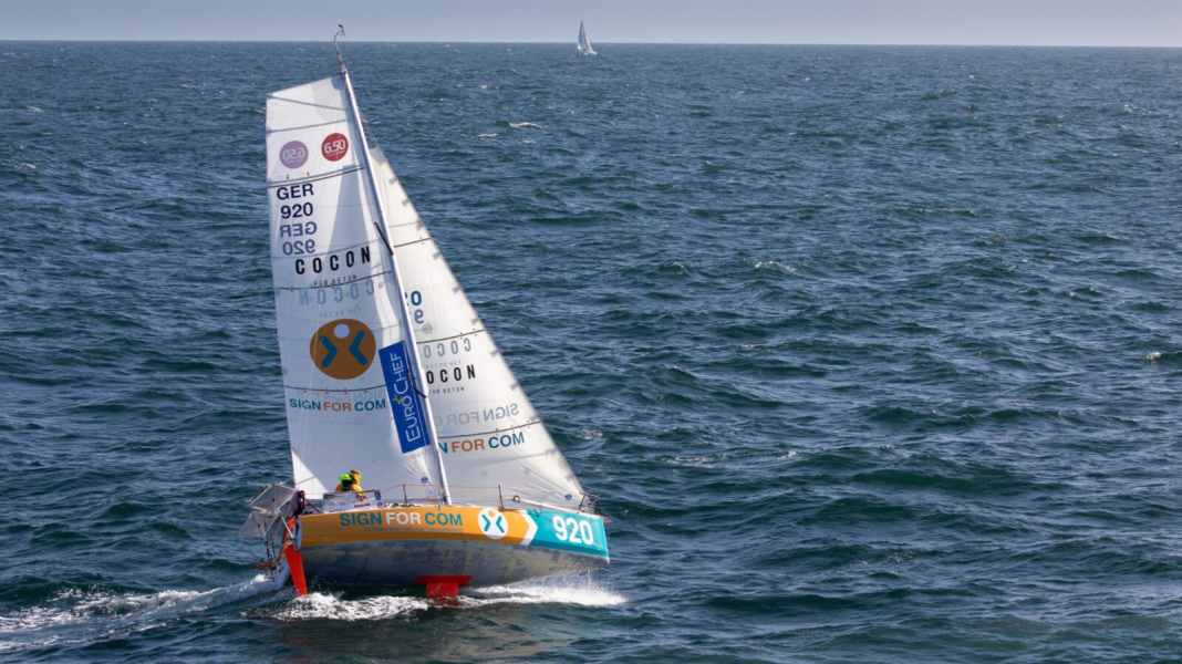 Mini-Transat: Zeitgutschrift für 80 Starter, Melwin Fink führt weiter