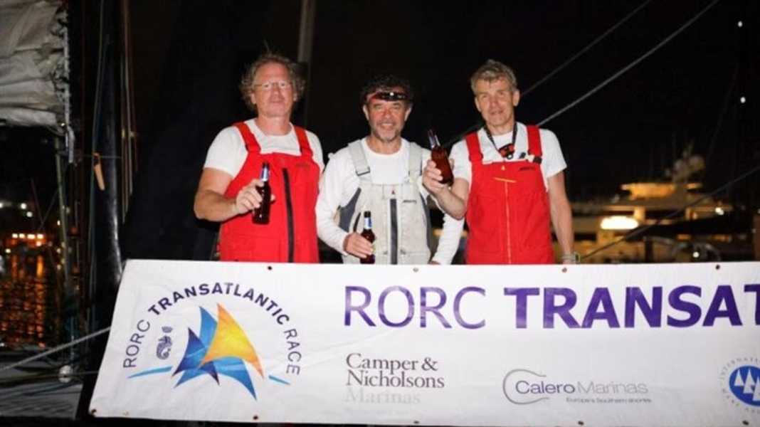 8e RORC Transatlantic Race : baptême du feu réussi pour Imoca : Les marins berlinois à l'arrivée de la Transat