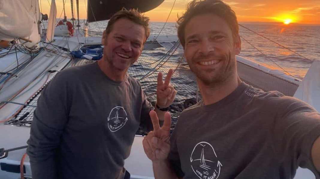 Around the world against the current for more sustainability: "Use it again!": After four "UFO" collisions comes Cape Horn