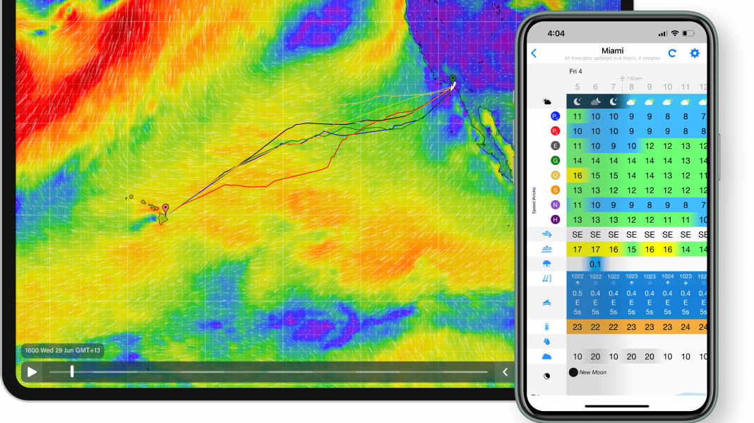 Navigation: Trip planning via app: use weather routing, avoid mistakes