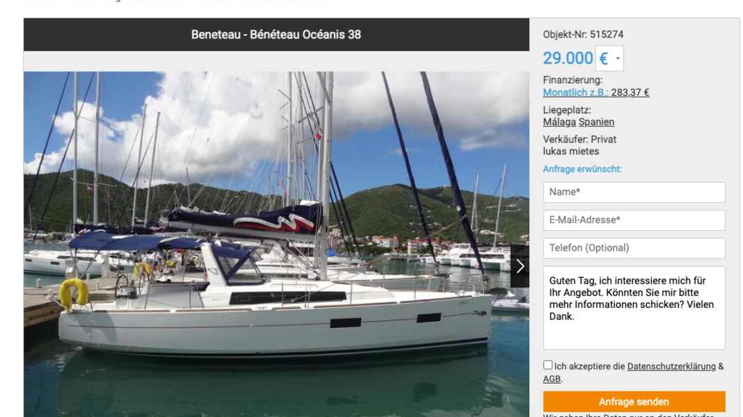 Achat de bateaux d'occasion : attention aux arnaques en ligne