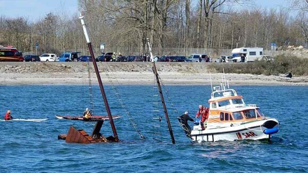In distress: Sailing boat sinks for the second time in six months