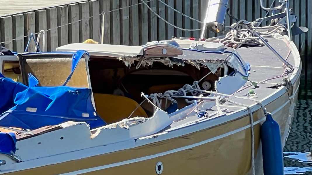 Accident at sea: Danish ferry rams German sailor