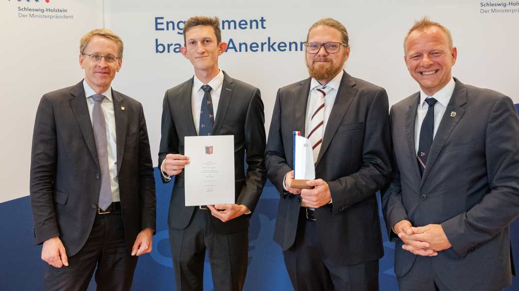Nastro Blu: lo Yacht Club di Kiel premiato dal Ministro Presidente Daniel Günther