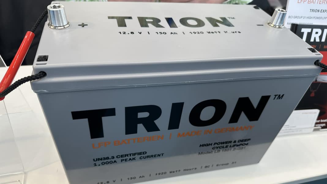 Elektrik: Trion T-Rex, Lithiumakku aus deutscher Fertigung für Verbraucher und Motor