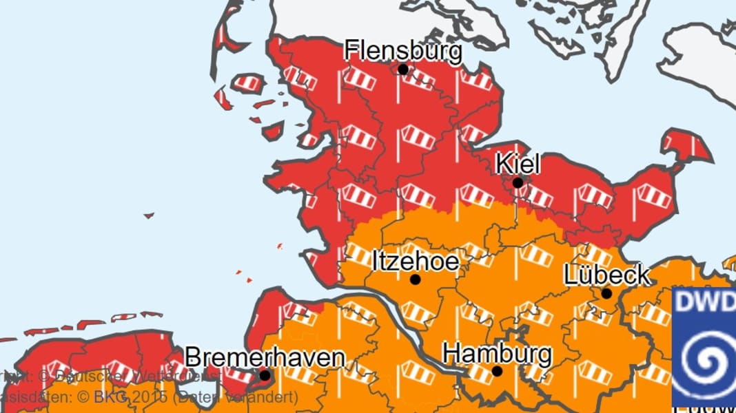 Intempéries : attention aux rafales de vent sur la mer du Nord et la Baltique !