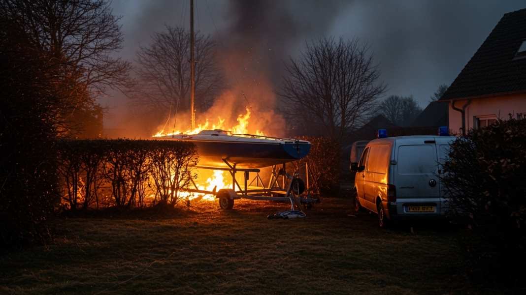 Urgence à terre : un homme brûle le voilier de son voisin lors d'un feu de camp