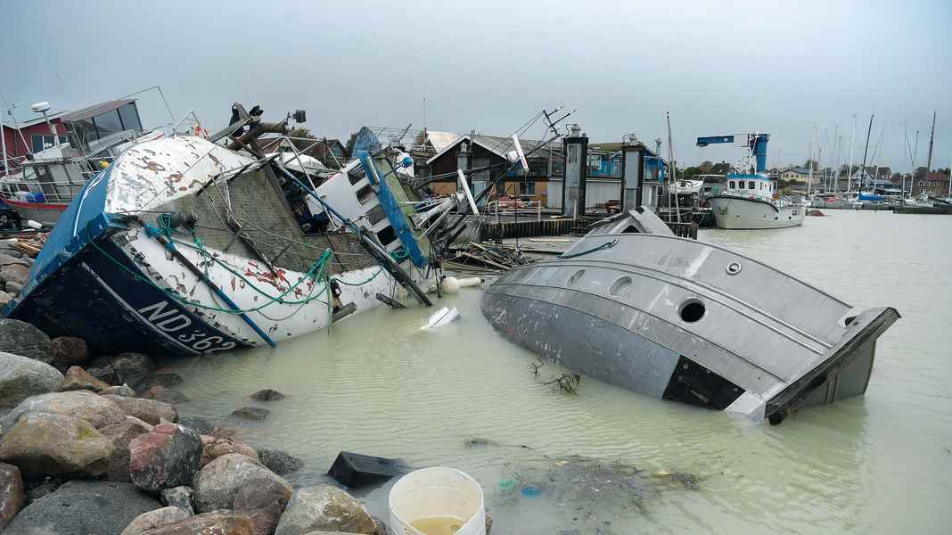 Ostsee-Sturmflut: Düstere Zukunft für dänische Häfen
