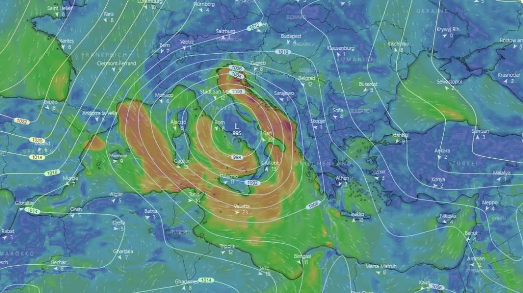 Stationary lows: Severe storms in Croatia and Italy - climate change?