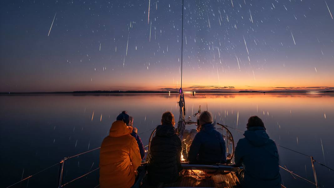 Sternschnuppenjagd vom Boot: Die Perseiden und die besten Orte für Segler