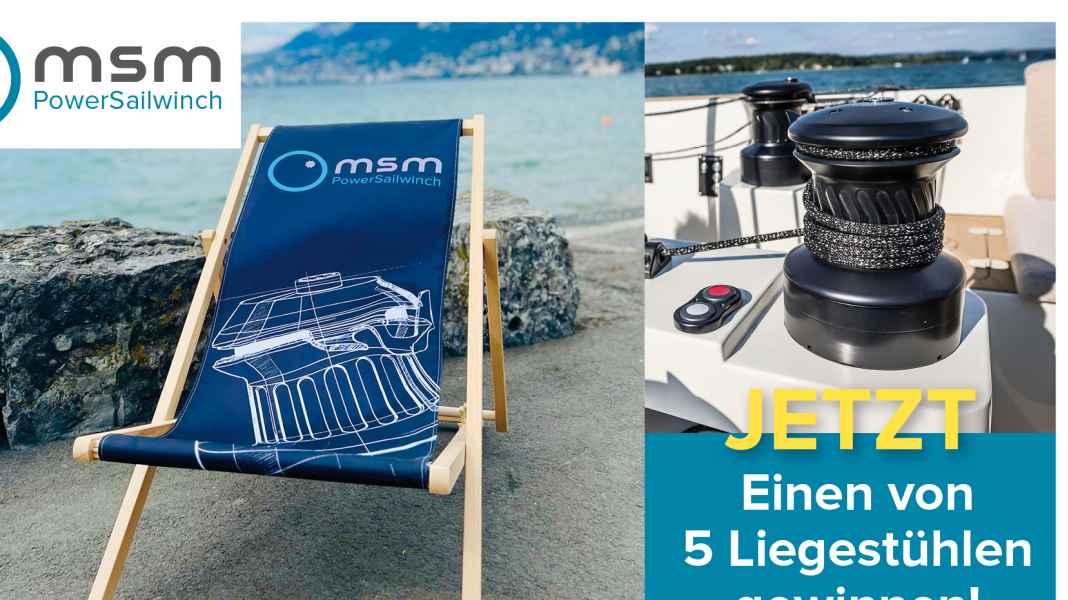 21e porte du calendrier de l'Avent : Commencer la nouvelle année en toute décontraction avec une chaise longue MSM Powersailwinch