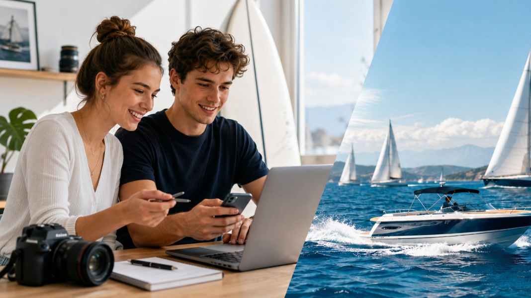 Study, write, post: make water sports your part-time job!