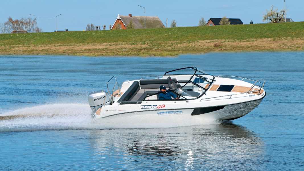 Test: Day cruiser with outboard motor - AMT 210 DC