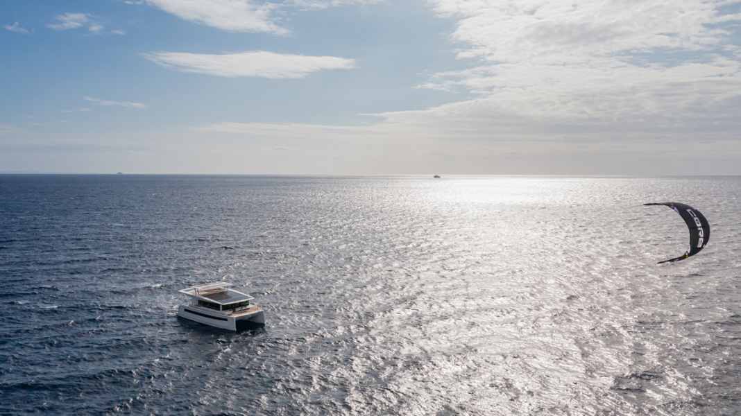 Kite upgrade for the Silent 60 electric catamaran