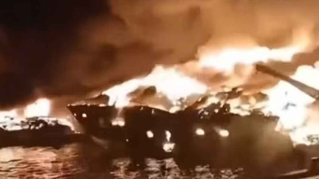 Disaster: Fire catastrophe destroys luxury yachts in Turkish marina
