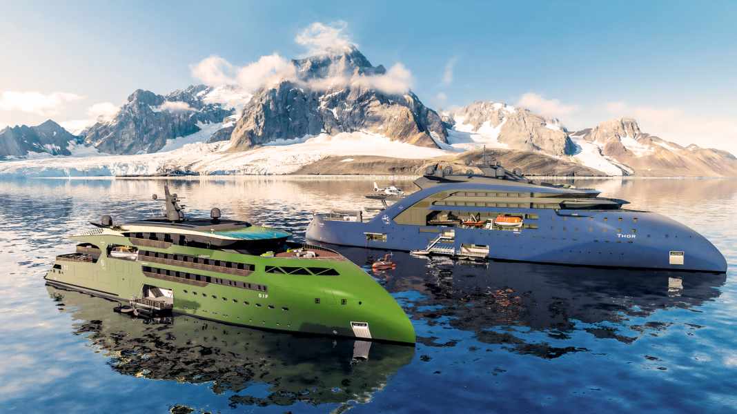 "Thor": Self-sustaining electric ship with thorium molten salt reactor