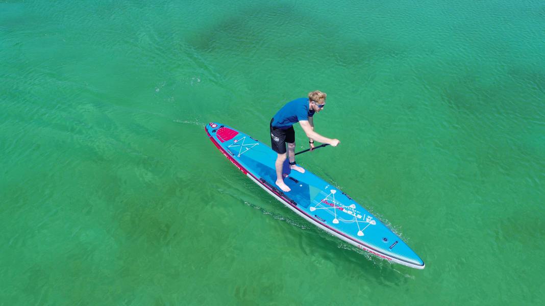 SUP-Fahrtechnik: Streckenschlag und flinke Turns