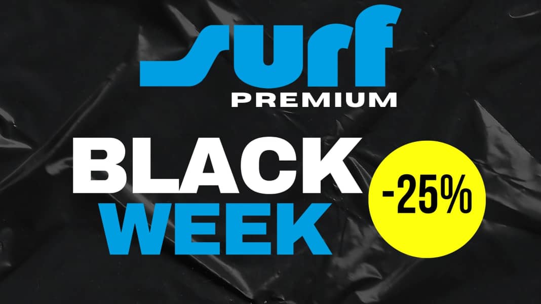 Black Week: surf Premium annual subscription 25% cheaper