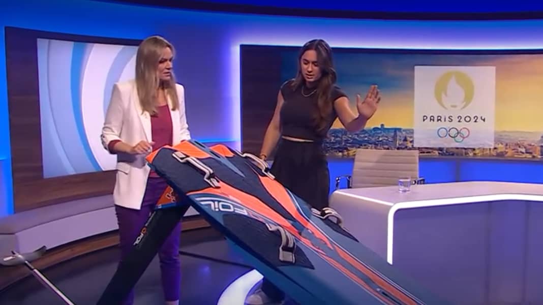 Windsurfing on TV: Theresa Steinlein as a guest on "Blickpunkt Sport"