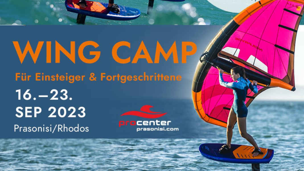 Coaching: Wingfoiling Camp steigt in Prasonisi/Rhodos