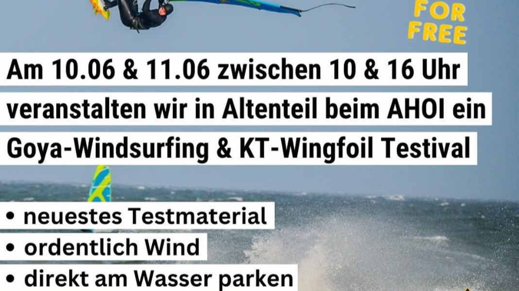 Testival: Goya and KT Wings test on Fehmarn