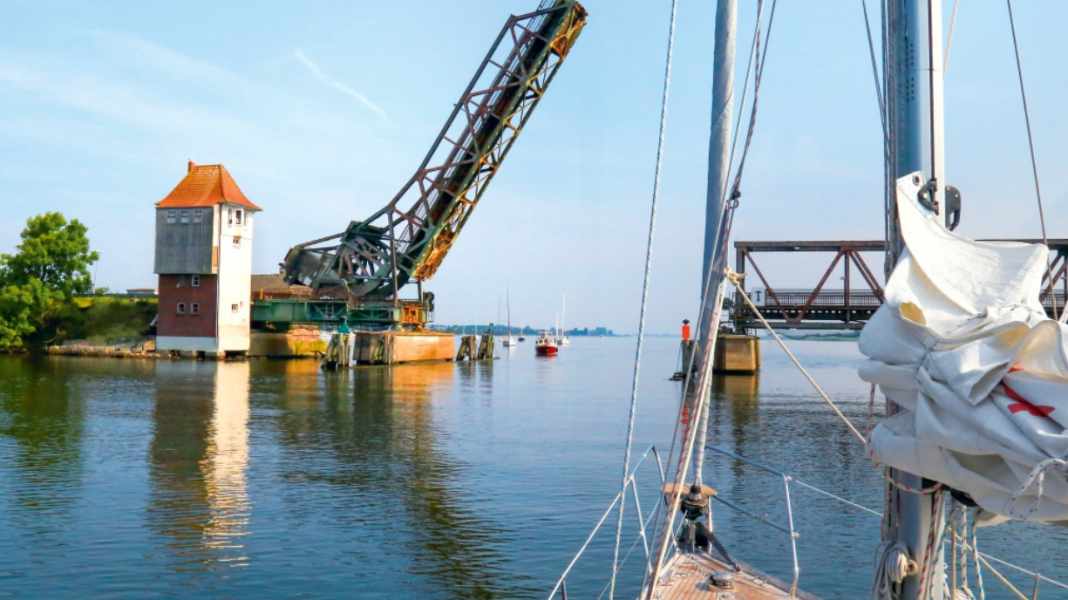 Schlei: ponte Lindaunis - chiuso da novembre ad aprile
