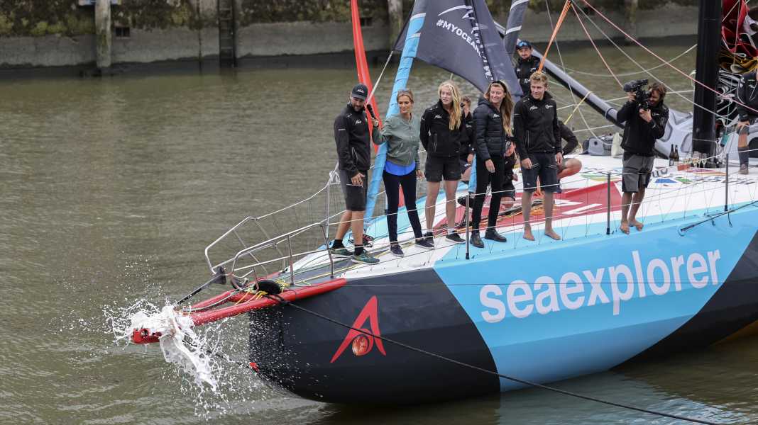 Boris Herrmann: „Malizia – Seaexplorer“ in Hamburg getauft