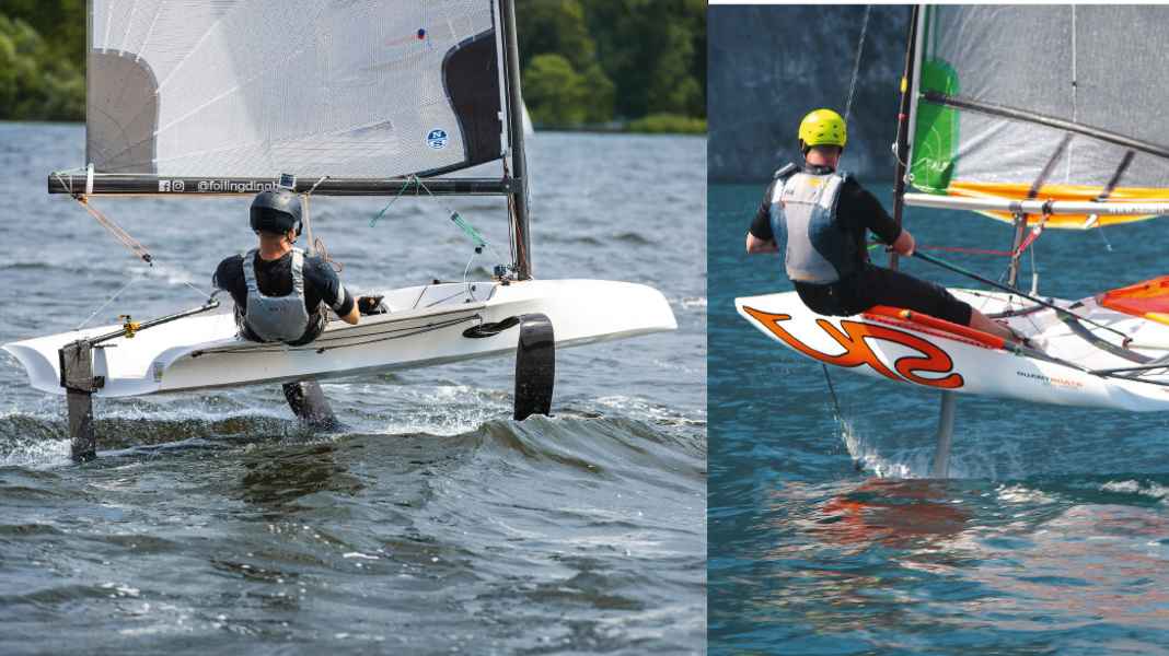 Jollentest: Foilende Jollen: The Foiling Dinghy und Skeeta im Test
