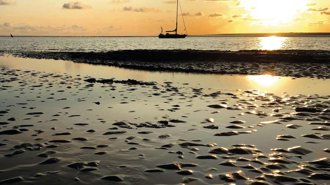 Ausweichroute: Im Konvoi durchs Wattenmeer