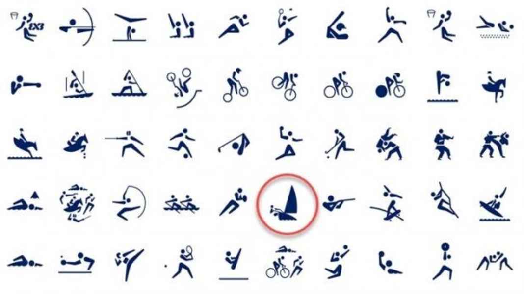 Voile olympique : les nouveaux pictogrammes olympiques sont arrivés