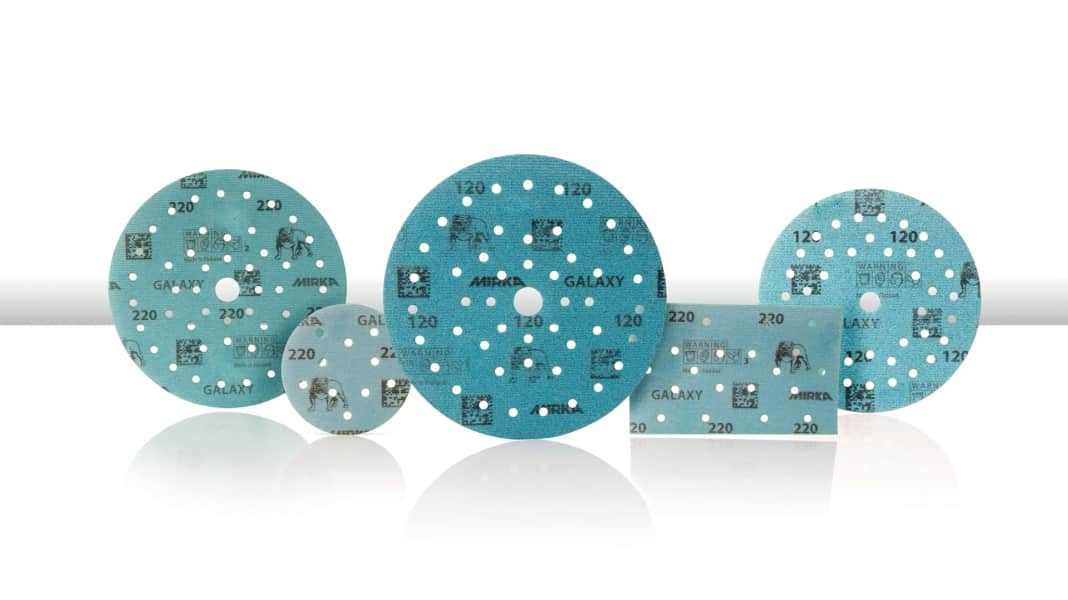 Werkzeug: Mirka Galaxy: selbstschärfendes Schleifpapier für Lack, Holz und GFK