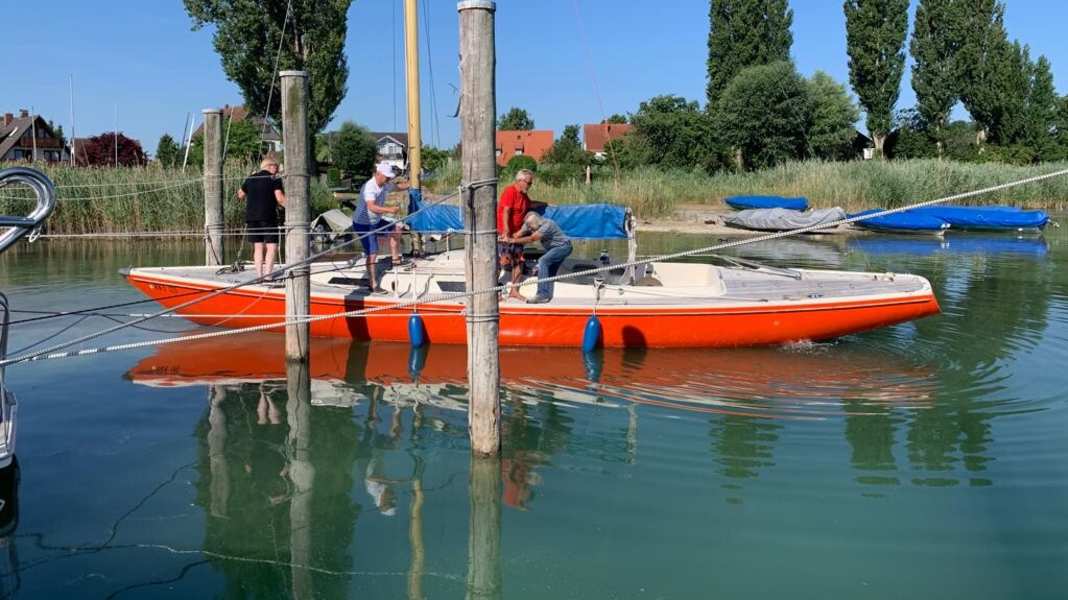 Revier: Bodensee: niedrige Wasserstände, Probleme in den Häfen