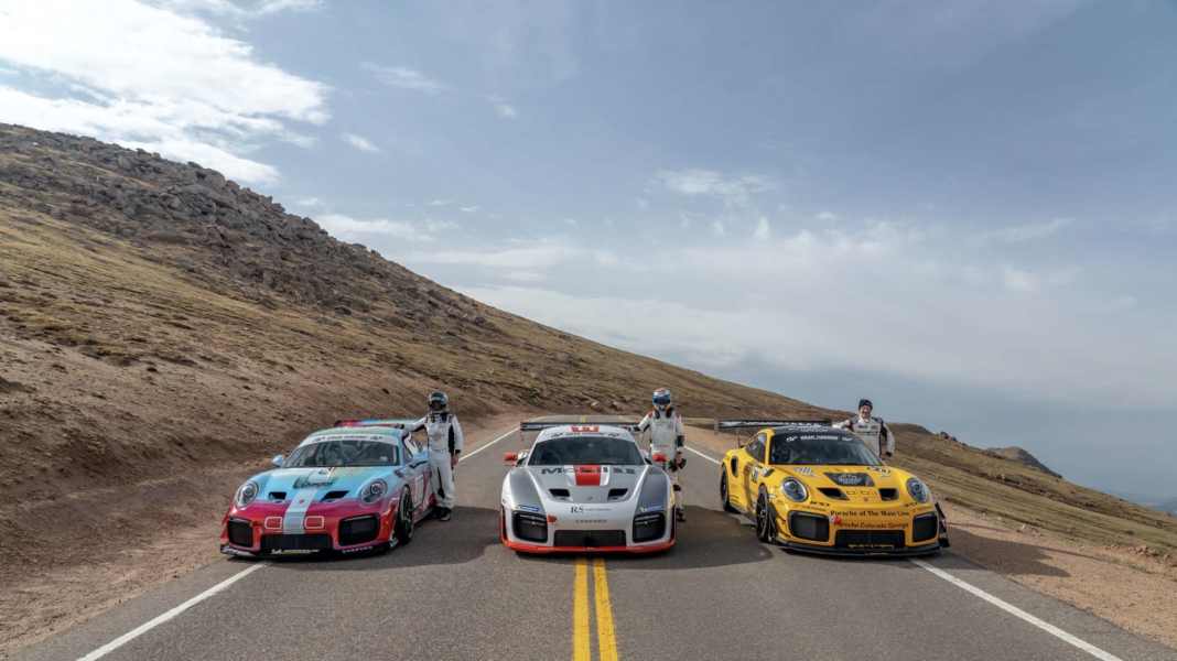 Porsche beim Pikes Peak ganz weit oben: 98. Angriff auf den Berg