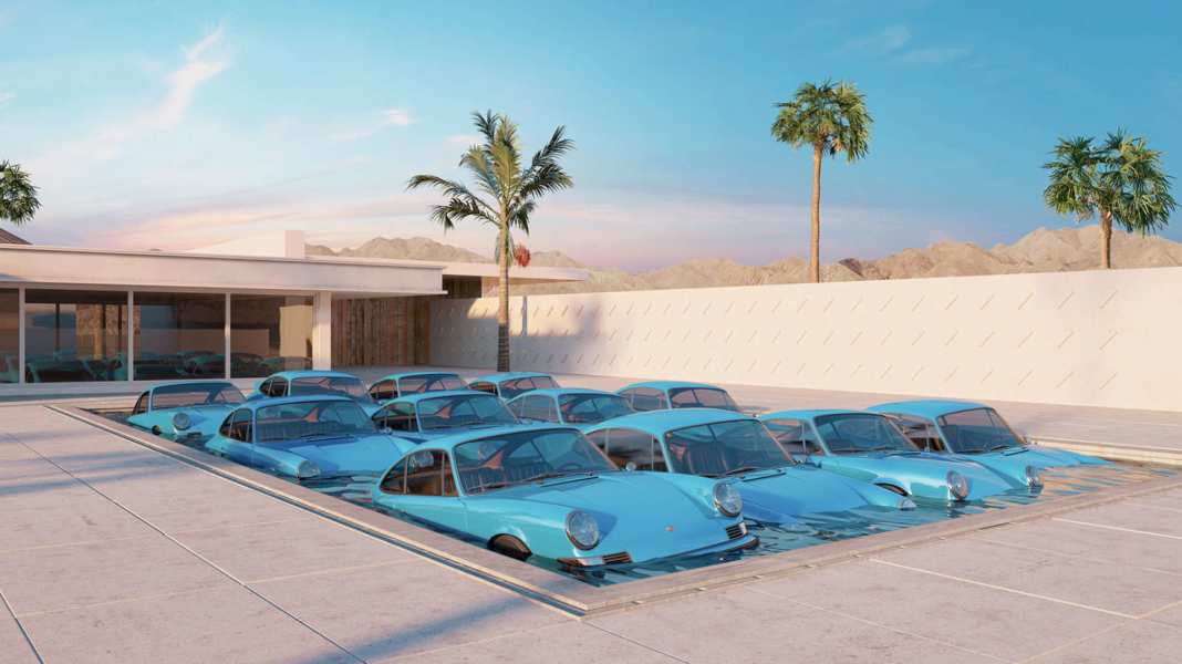 Die bunte Porsche-Kunst von Chris Labrooy: Künstlerische Glücksmomente