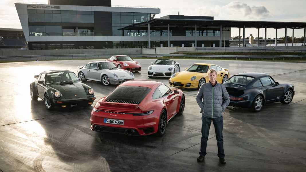 Porsche 911 Turbo-Geschichtsstunde mit Walter Röhrl: Legenden unter sich