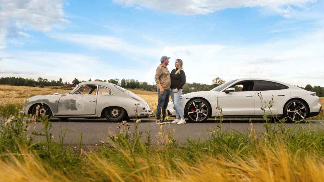 Damals und heute in einer Porsche-Garage: Vom Boxer zur Batterie