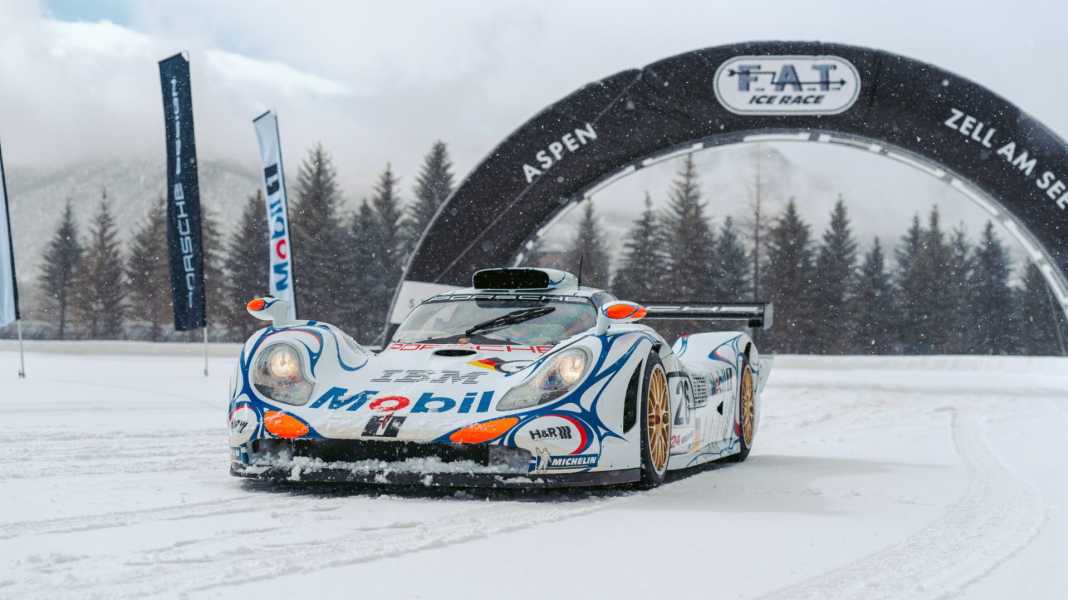 Ice Race Aspen: Porsche 911 GT1 auf Eis