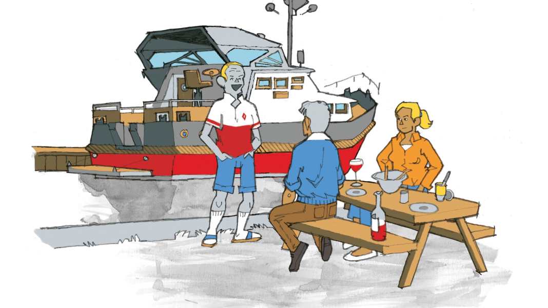 Glosse: Ein Bootsurlaub mit unerwünschtem Besuch
