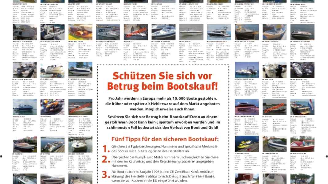 Ihr Boot wurde gestohlen, was tun?
