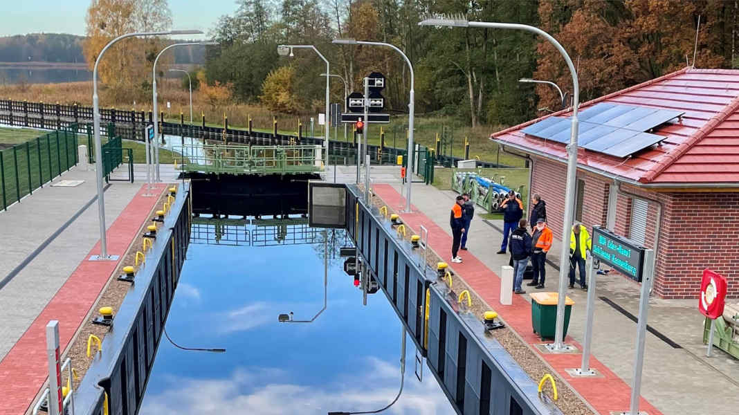 Brandenburger Gewässer: Neue Schleuse -Wieder freie Fahrt nach Templin