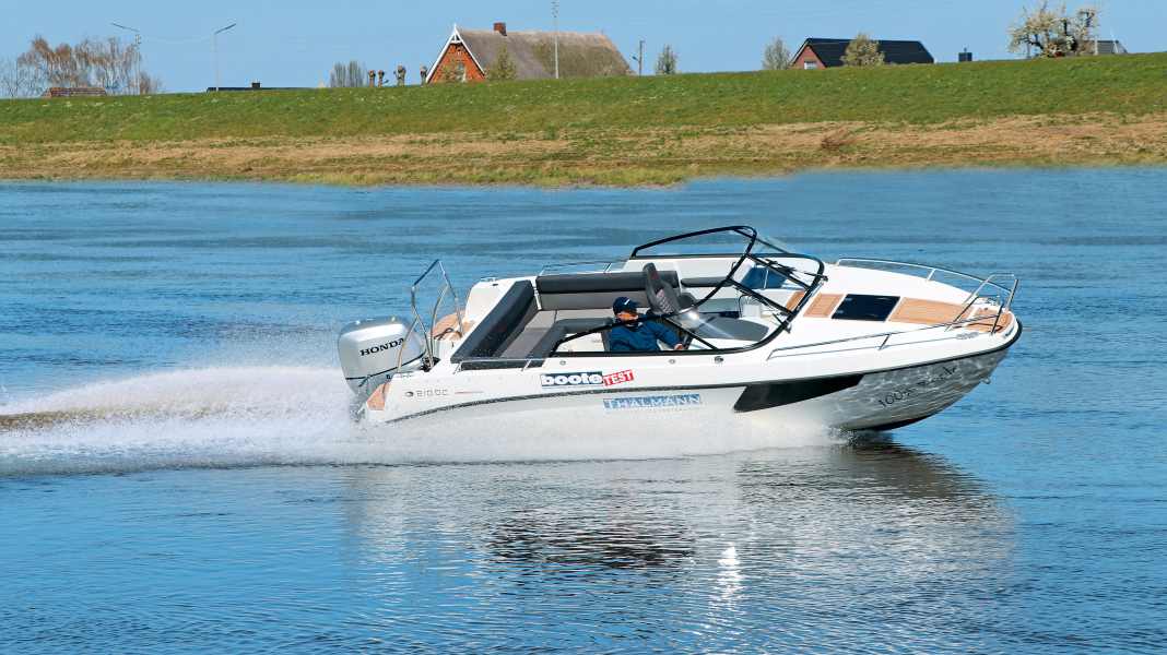 Test: Day cruiser with outboard motor - AMT 210 DC
