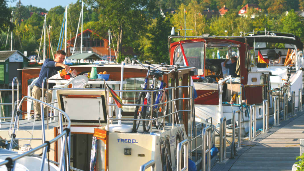 New moorings in Plau am See