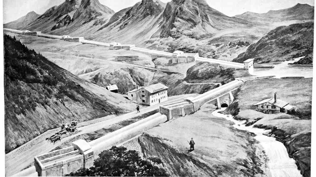 1907: A waterway across the Alps