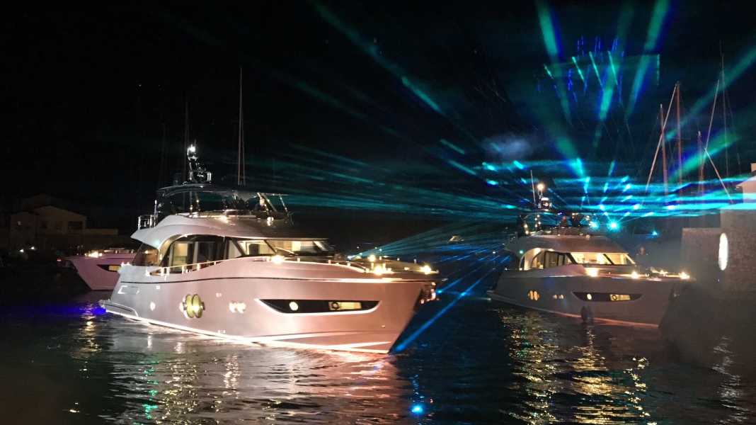 Model roundel at Monte Carlo Yachts