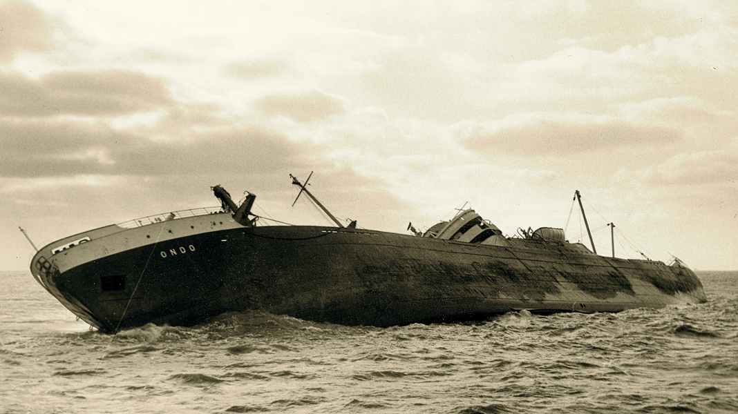 The "Ondo" ran aground 50 years ago