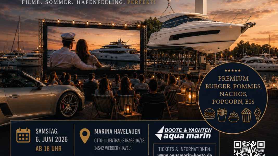 Marina Havelauen a Werder: cinema all'aperto con vista sul porto
