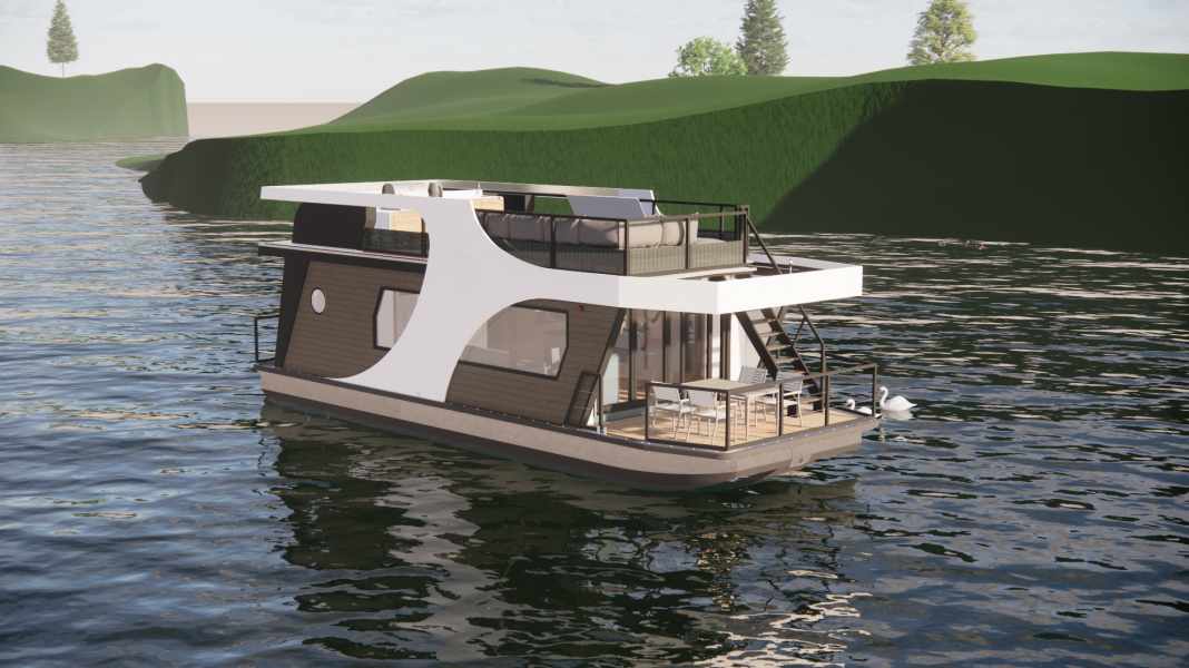„Kingfisher”: Torqeedo und Eichberger Schiffservice entwickeln emissionsfreies Hausboot