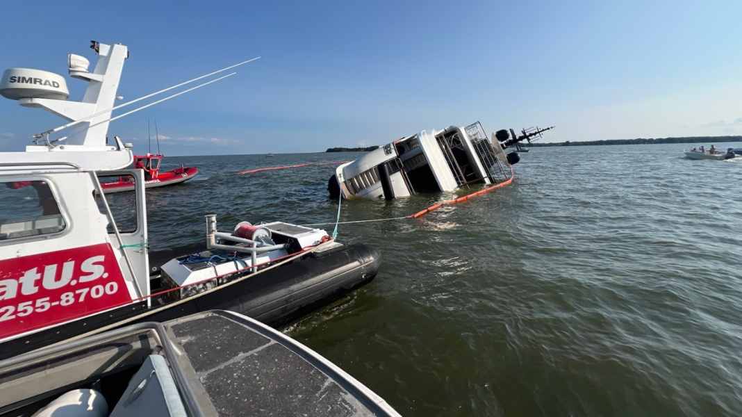 Seenot: 38-Meter-“Lovebug” läuft in Chesapeake Bay auf Grund – fünf Personen gerettet