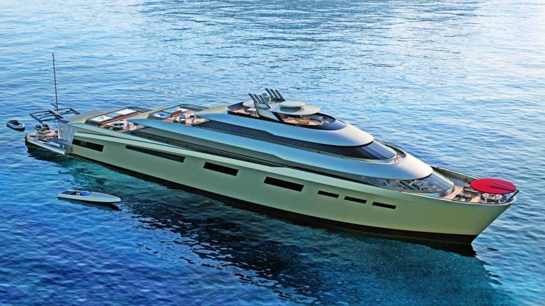 Fincantieri: 99 Meter verbrennen mit Duel-Fuel auch Flüssiggas.