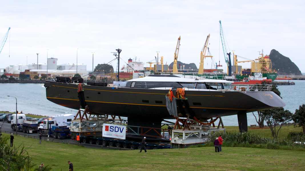 Fitzroy Yachts launches the 50 metre "Ohana" slip